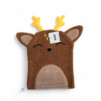 One Size - Brown Deer Washcloth Mitt - Cotton On