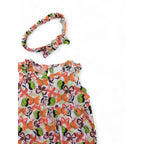 0-3M Colourful Butterfly Romper & Headband - Jet