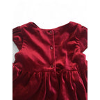 12-18M Maroon Velvet Party Dress - H&M