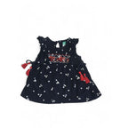 6-12M Navy Blue, White & Red Side Tie Tunic - Ackermans