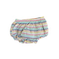 Newborn White Colourful Stripe Bloomer - Clicks