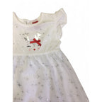 3-6M White Tulle Reindeer Christmas Dress - Tiny Tots
