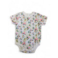 0-3M White & Neon Colourful Fern Bodysuit - Clicks