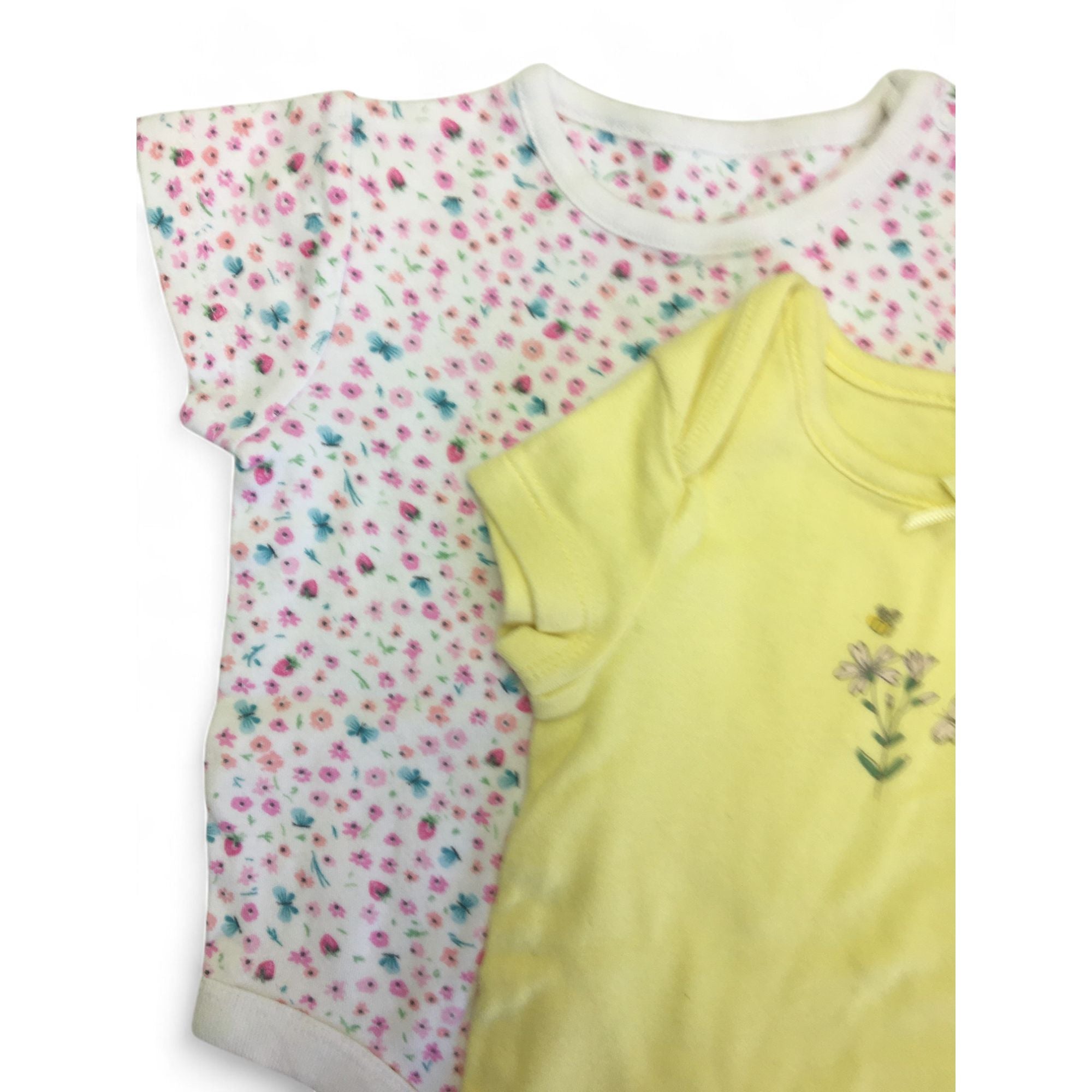 1-3M Floral Summer Bodysuits - Mothercare