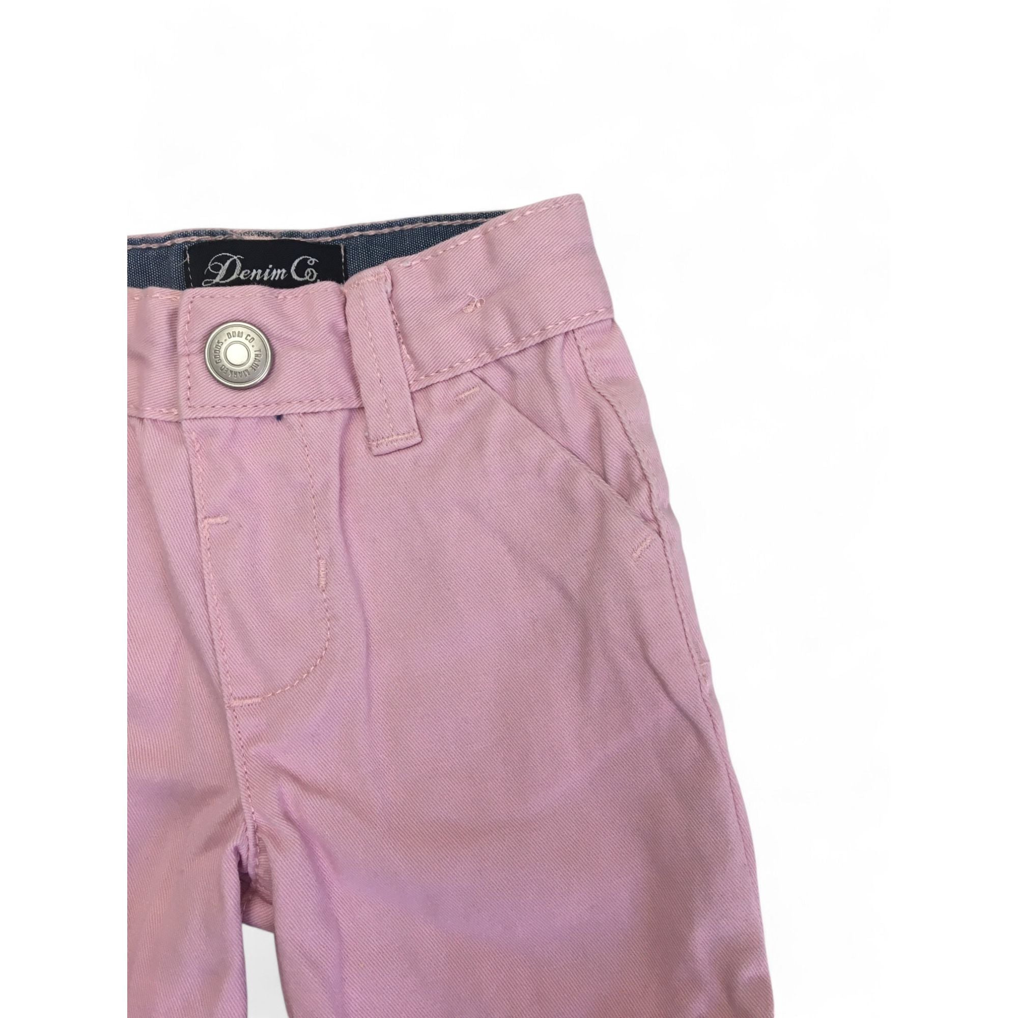 0-3M Pink Denim Shorts - Denim Co.