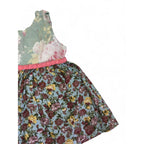 0-3M Floral Cotton Blend Dress - Butter