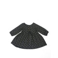 3-6M Grey & Cream Floral Tunic Dress - Real