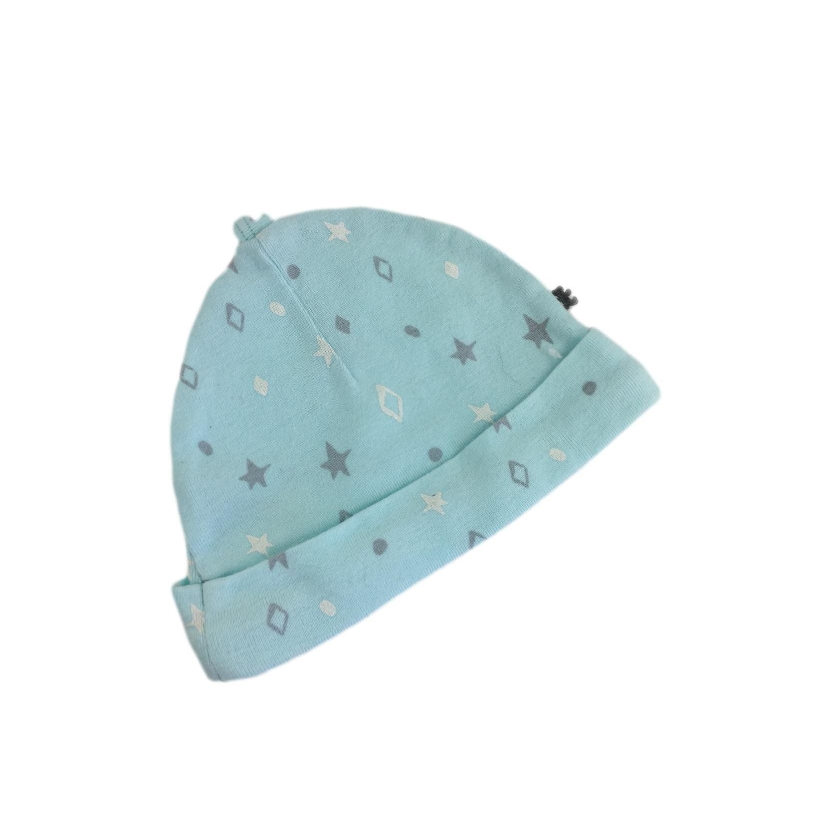 NB Light Blue Shape Cotton Beanie - Woolworths
