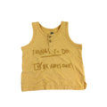 1-3M Yellow Sleeveless "Things to do" Top - Woolworths