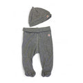 UK 0-1M Grey Striped Leggings & Beanie - H&M