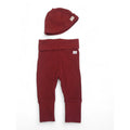 UK 1-2M Red Ribbed Leggings & Beanie - H&M