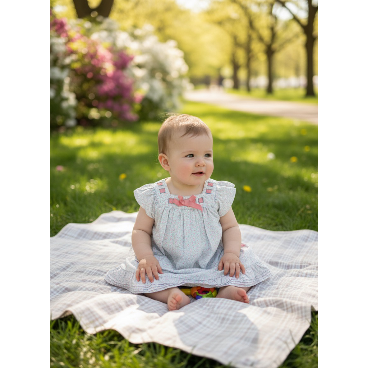 6-12M Little Daisies Dress - Alphabet Creations