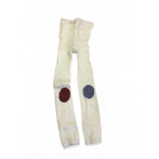 12-36M Cream, Red & Grey Footless Knit Tights - Emmy & Belle