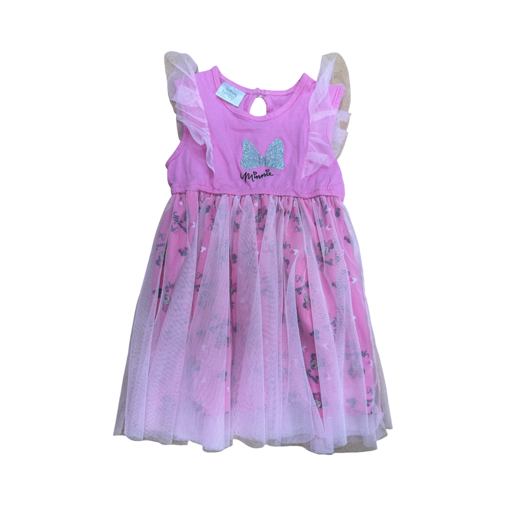 6-12M Pink Tulle Minnie Mouse Dress - Disney