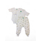 0-3M Set Of Two White Bodysuits & Leggings - Ackermans