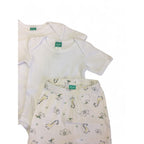 0-3M Set Of Two White Bodysuits & Leggings - Ackermans