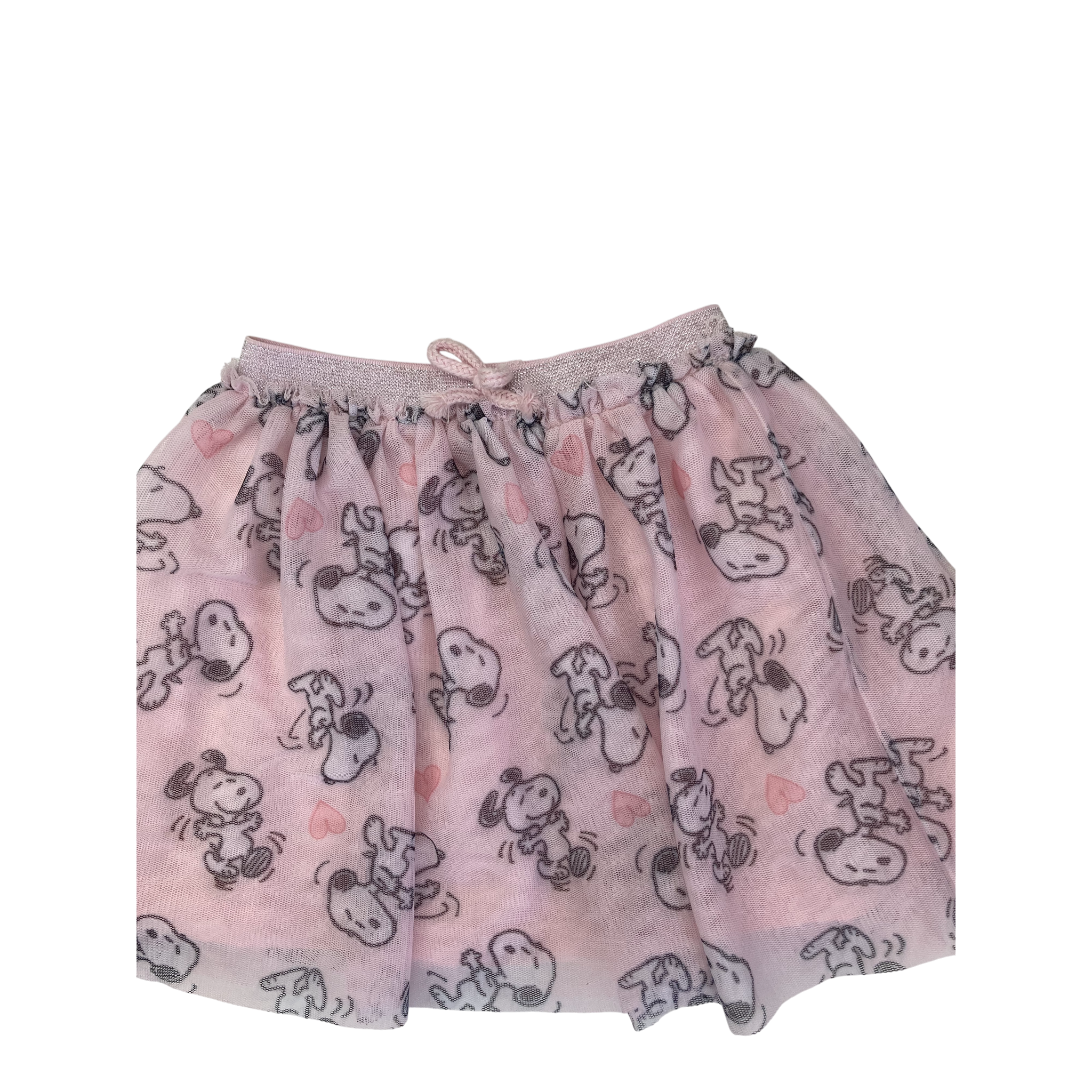 6-12M Light Pink Tulle Peanuts Skirt - Peanuts