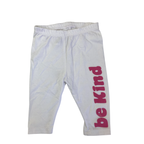 3-6M White & Pink "Be Kind" Legging - Jet