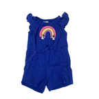6-12M Cobalt Rainbow Easy Waist Dress - Cuddlesome