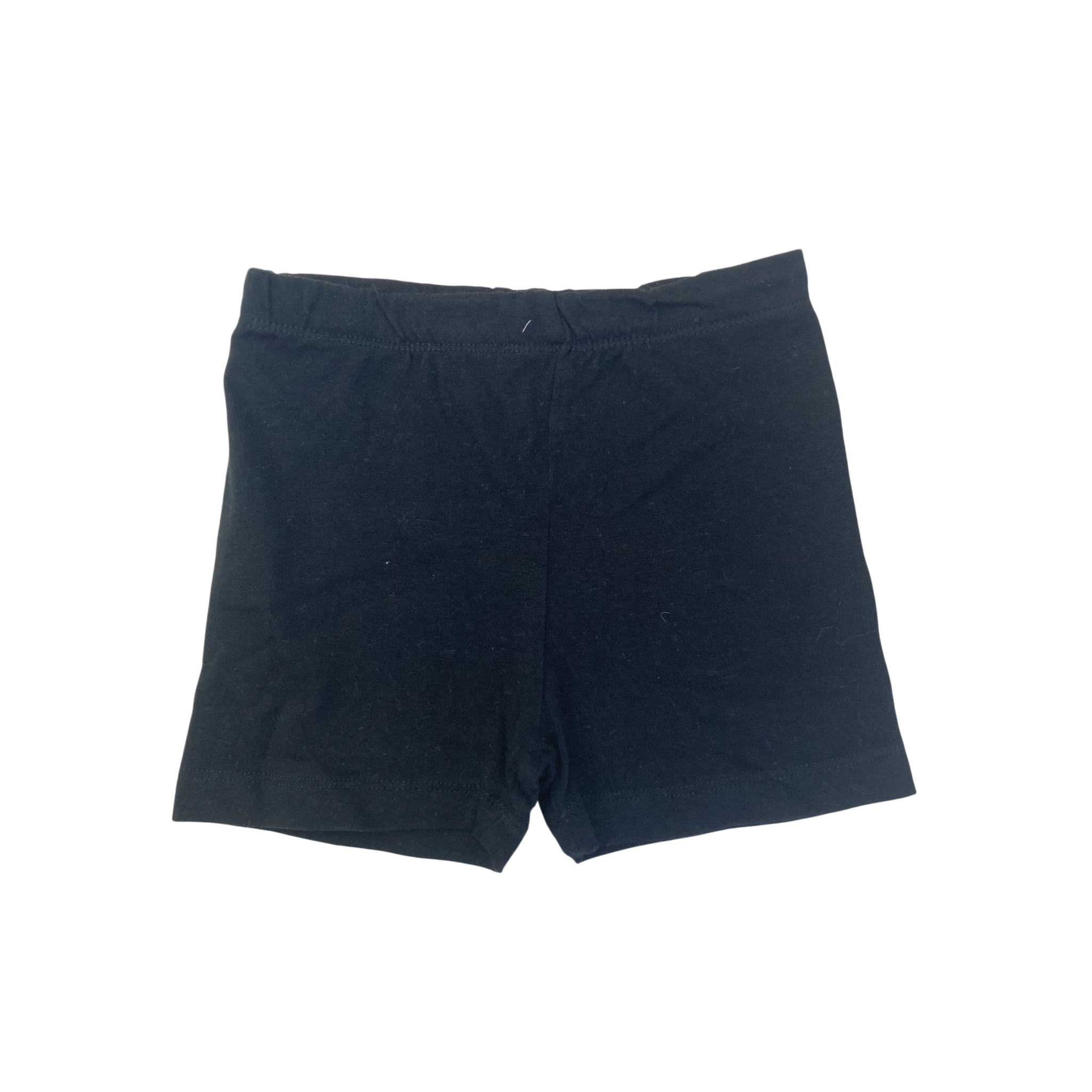 4-5Y Black Cotton Bicycle Shorts - Real