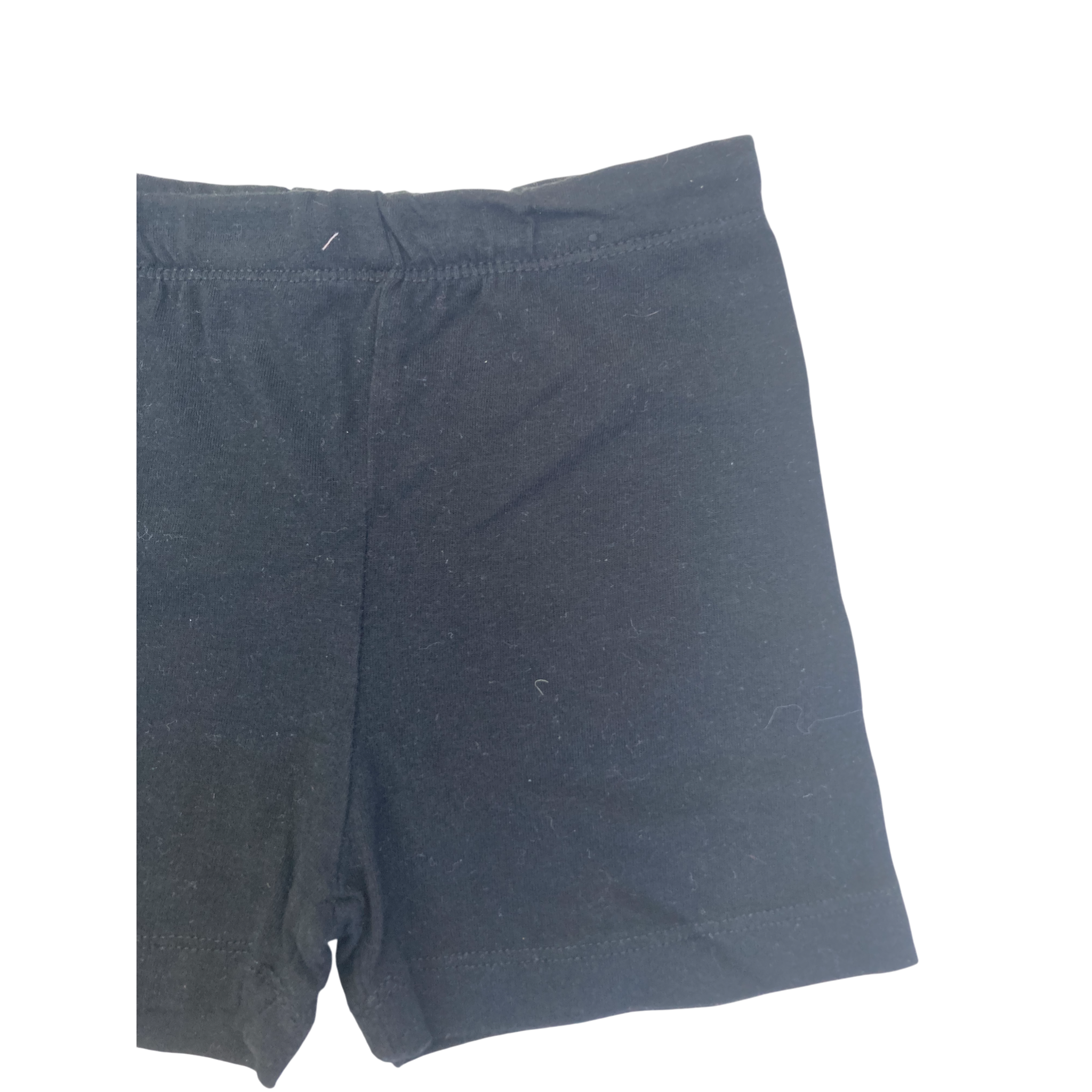 4-5Y Black Cotton Bicycle Shorts - Real