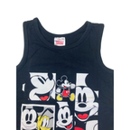 5-6Y Black & White Mickey Mouse Tank Top - Disney