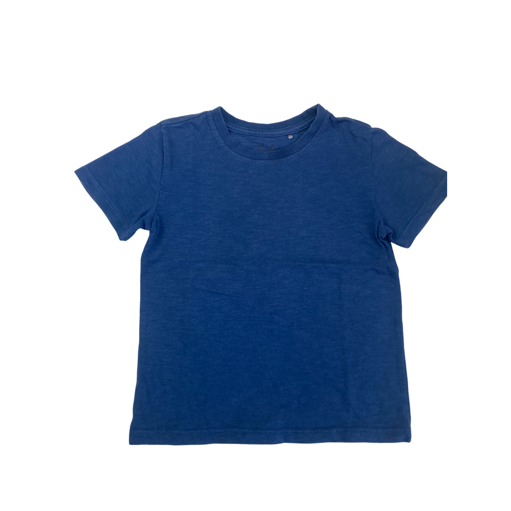 4Y Dark Blue Cotton T Shirt - Woolworths