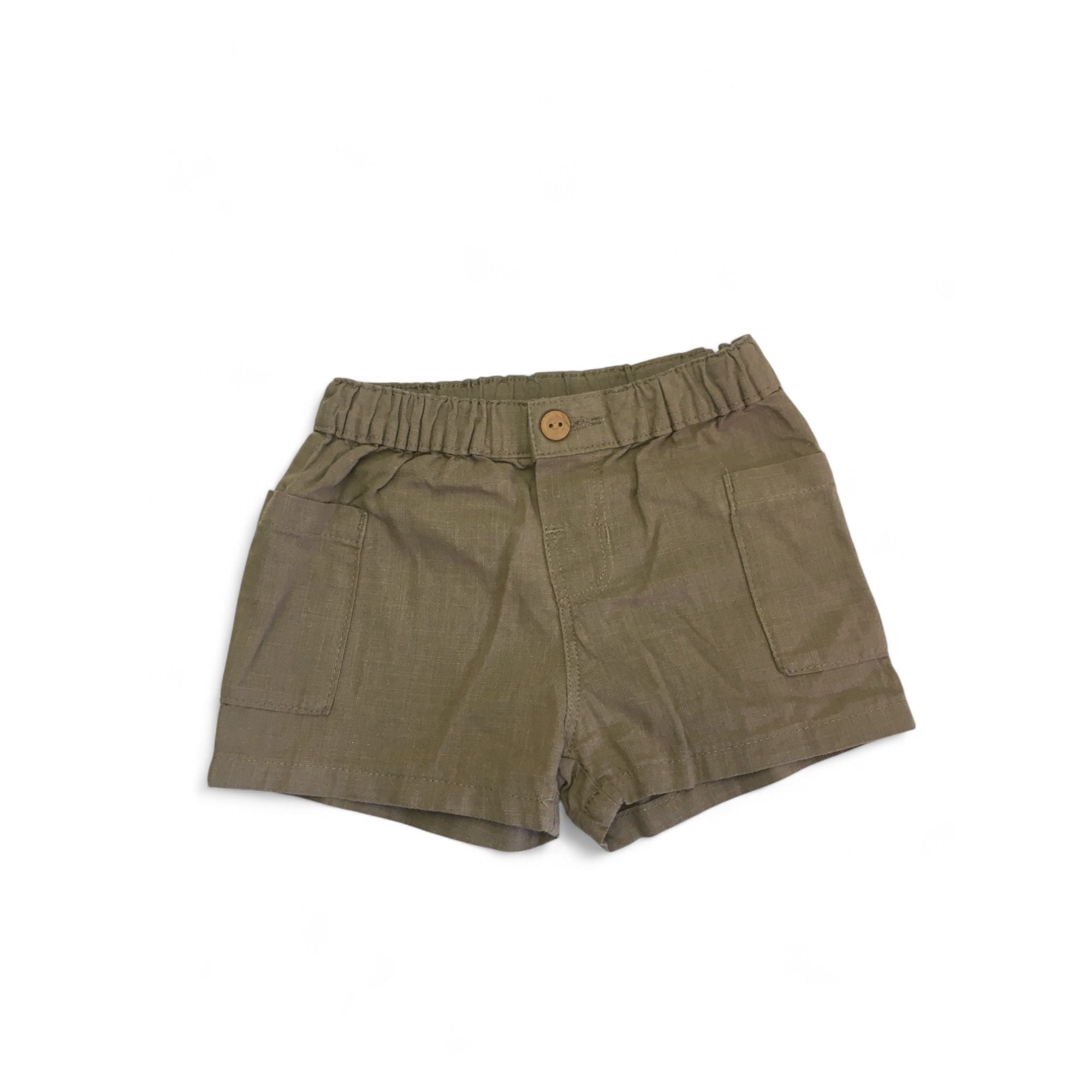 UK 4-6M Khaki Cotton Shorts - H&M