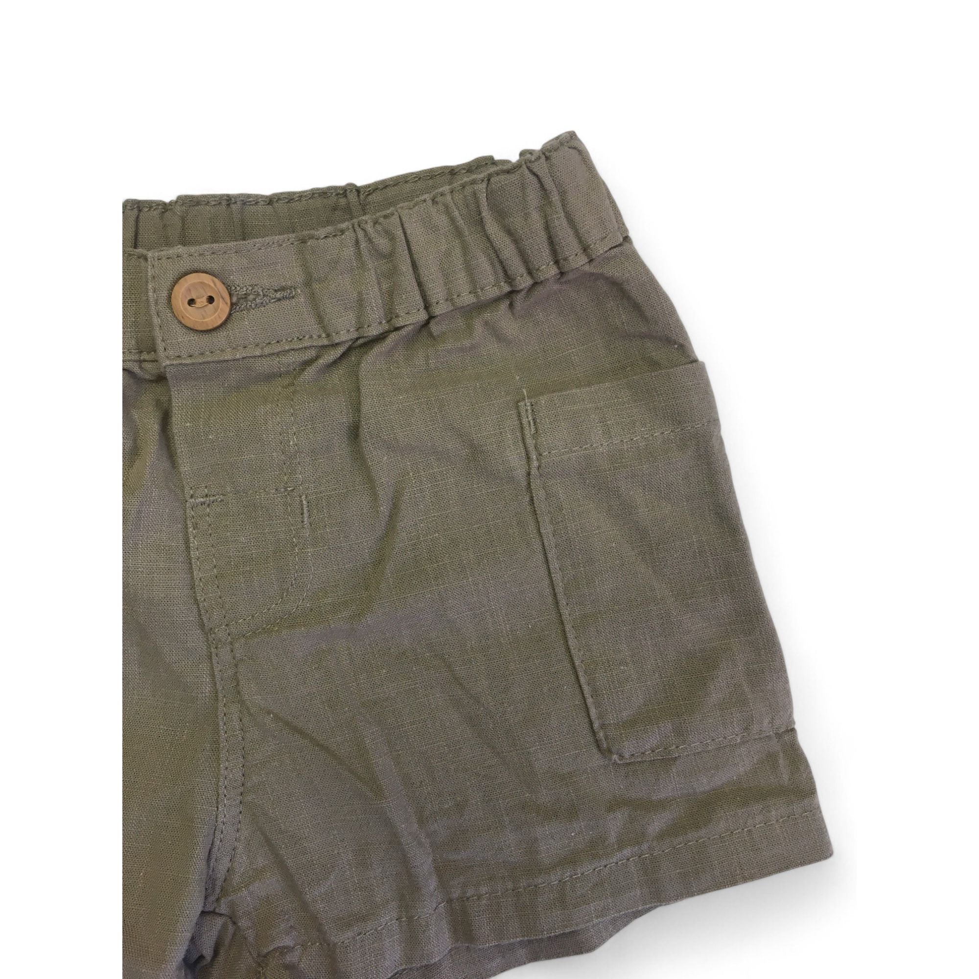 UK 4-6M Khaki Cotton Shorts - H&M
