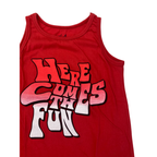 4Y Red "Here Comes The Fun" Tank Top - Woolworths