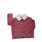 3Y Dusty Pink Corduroy Fleece Lined Jacket - Woolworths