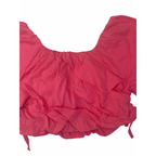 9Y Pink Puff Sleeve Cropped Cuffed Top - Zara