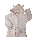 8Y Light Pink Fleece Dressing Gown - Woolworths