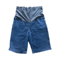 Size 34 Stretch Maternity Denim Shorts with Stretch Band - Cherry Melon