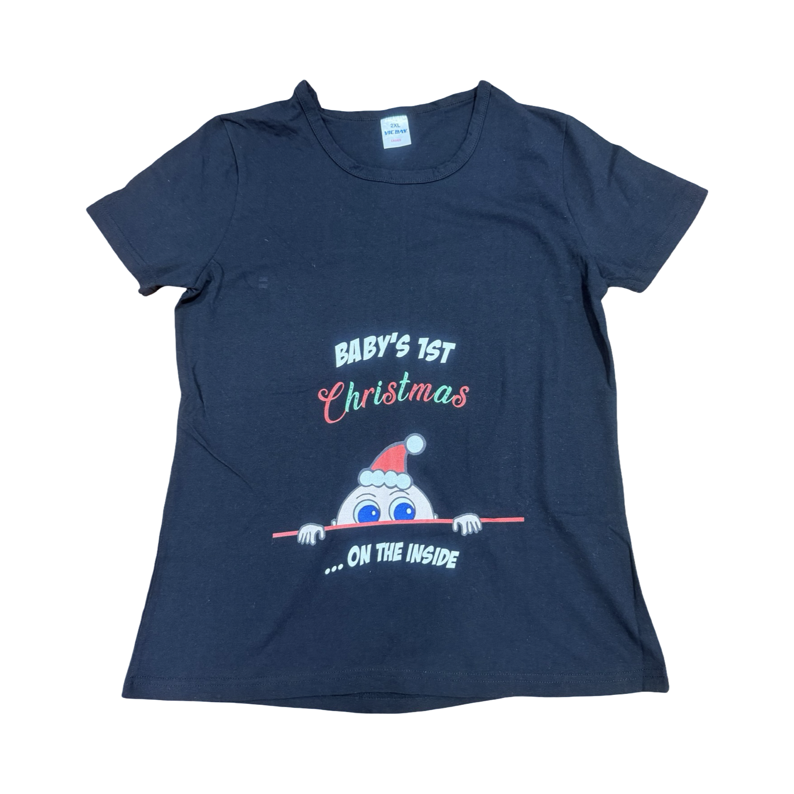 Size XXXL My 1St Christmas On The Inside T-Shirt