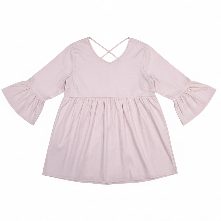 Size 42 Pink Beautiful Long Maternity Top - OR Maternity