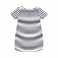 Small Black & White Striped Ribbed Top - H & M
