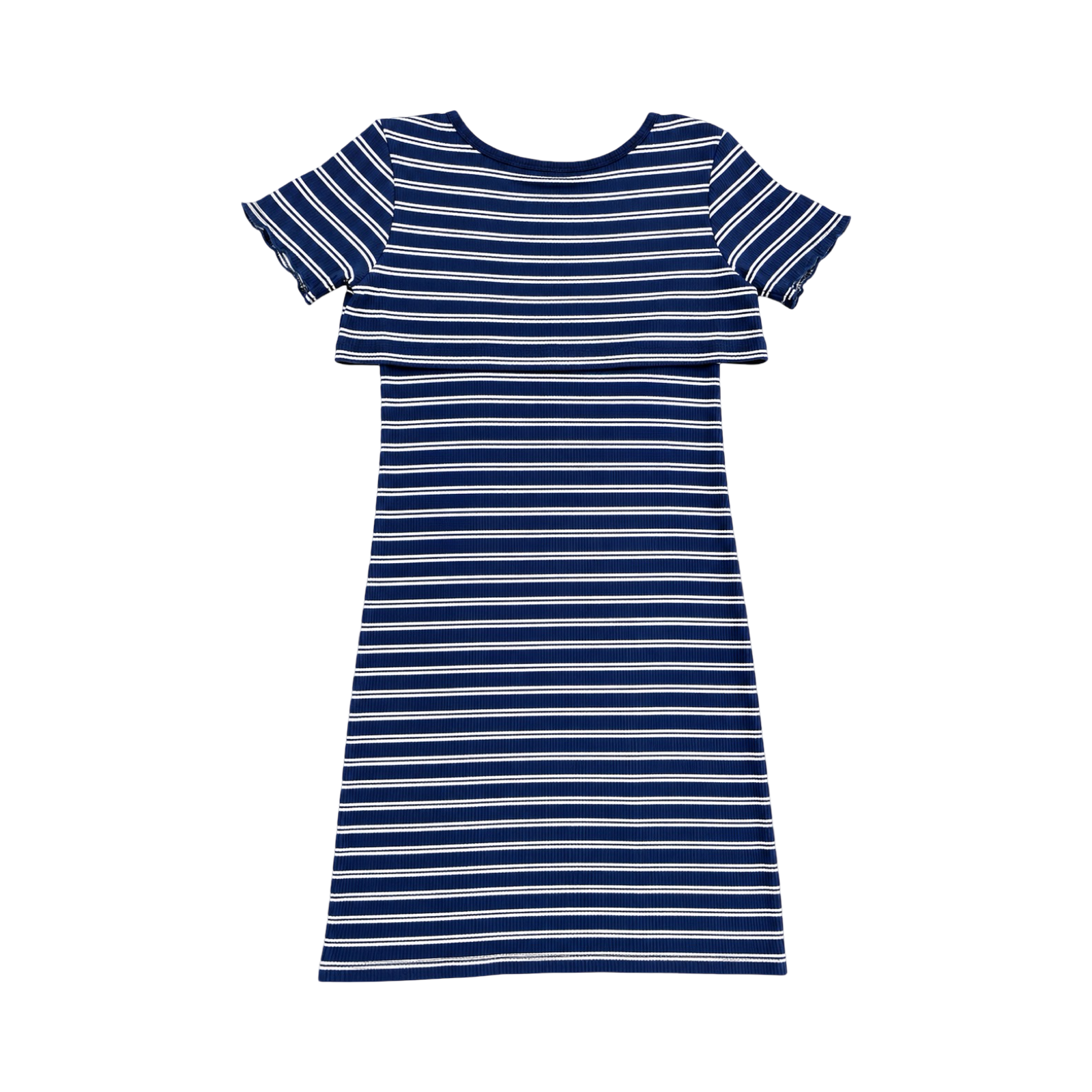 34 Navy & White Stripe Ribbed Dress - Edit Collection