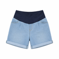 3 Short Light Blue Maternity Denim Jeans - Cherry Melon