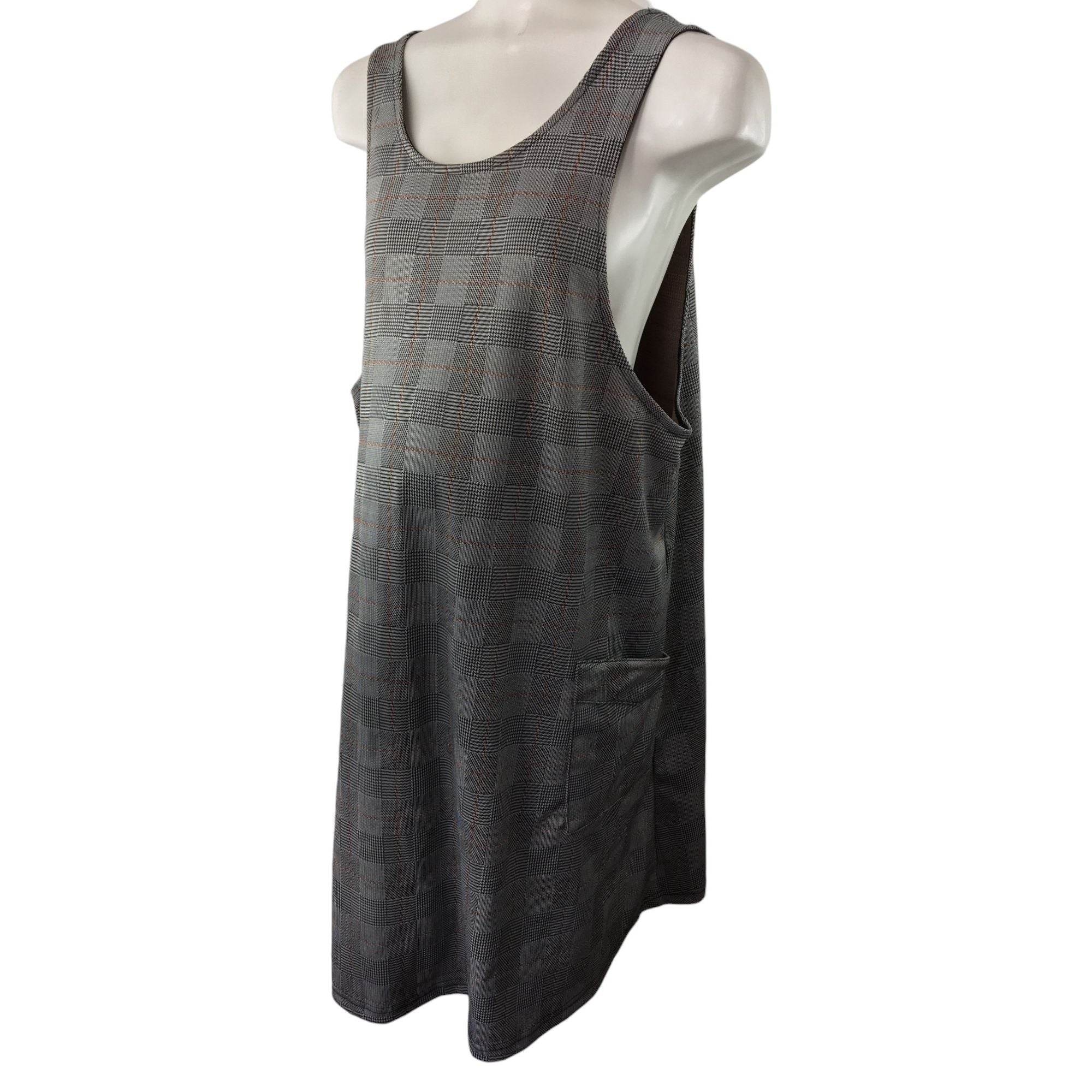 Size 40 - Grey Tweed Pinafore Maternity Dress - Oakridge Maternity