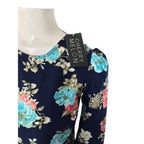 Size 30 - Blue Floral Soft Maternity Dress - Cherry Melon
