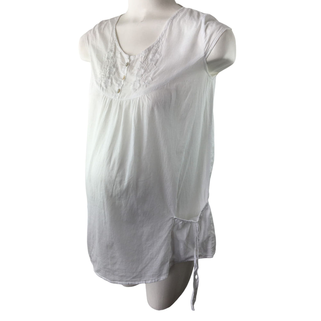 Size 34 - White Cotton Maternity Blouse - Mr Price