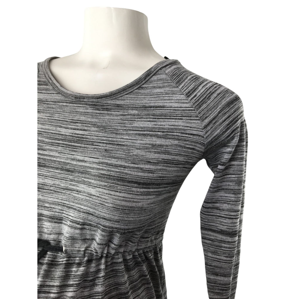EUR Small - Grey Melange Knit Maternity Dress - H&M Mama