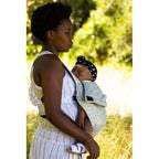 Newborn - Beige Hemp Bunny Print Baby Carrier - African Baby Carrier