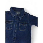 3-6M Dark Blue Denim Boiler Suit - Re: Babes