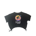 UK 10-12Y Black Cuffed Cropped E.T. T Shirt - H&M