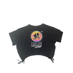 UK 10-12Y Black Cuffed Cropped E.T. T Shirt - H&M