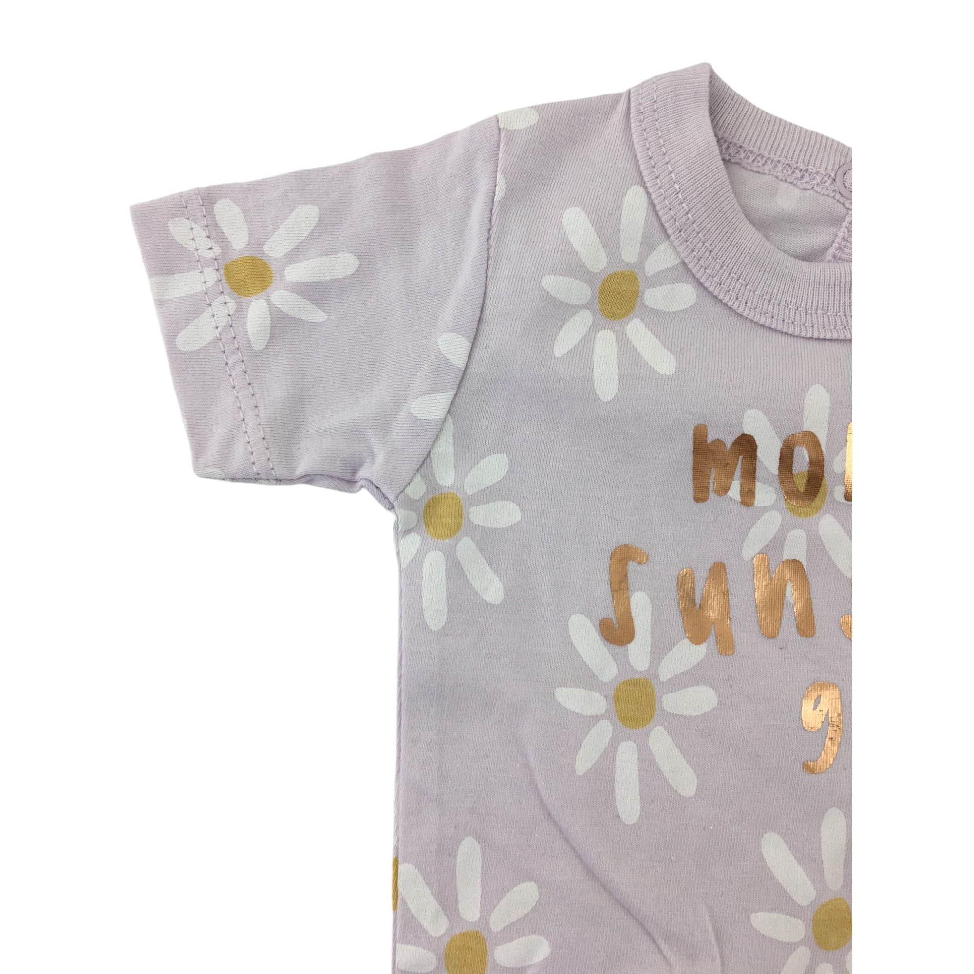 Newborn Lilac "Mommy's Sunshine" Romper - Woolworths