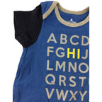 0-3M Blue Alphabet Romper - Gap