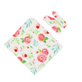 NEW! Baby Beautiful Floral Swaddle Blanket and Headband Set